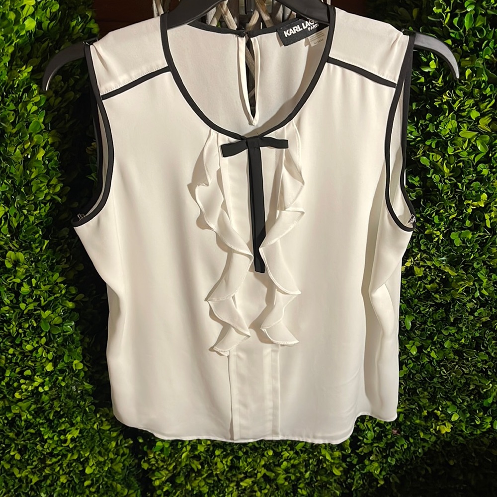 Karl Lagerfeld Paris Sleeveless Blouse